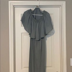 Off the shoulder maxi dress!
